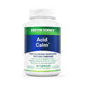 Supplement bottle labeled 'Acid Calm' by Enzyme Science on a white background