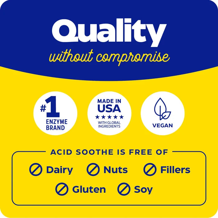 quality without compromise with acid soothe chewable