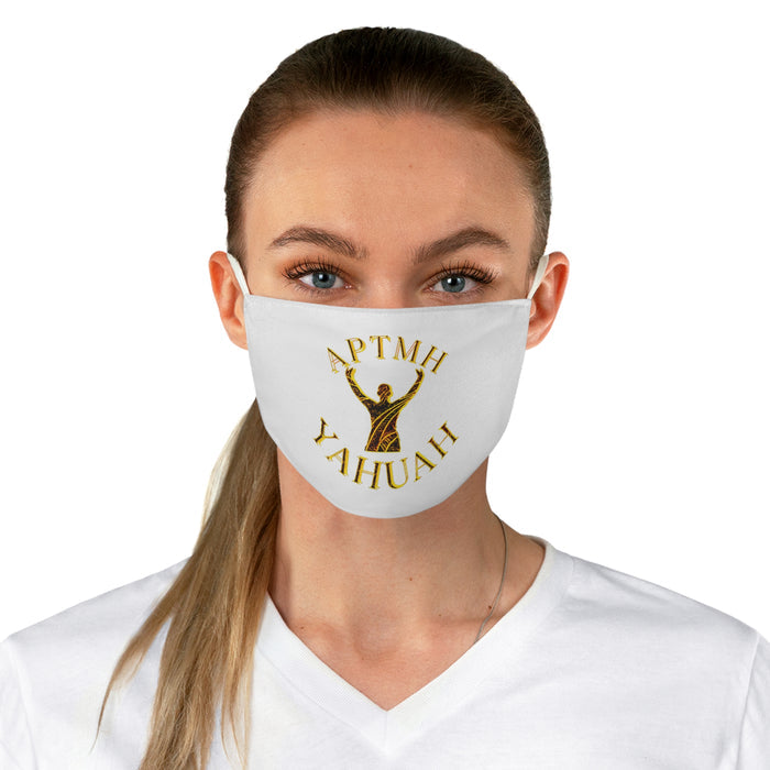 All Praise The Most High Yahuah (01–01) | Fabric Face Mask | White