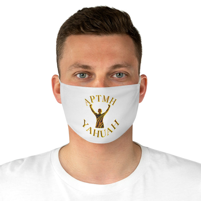 All Praise The Most High Yahuah (01–01) | Fabric Face Mask | White