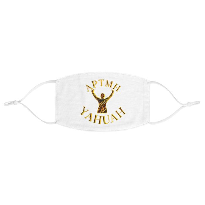 All Praise The Most High Yahuah (01–01) | Fabric Face Mask | White
