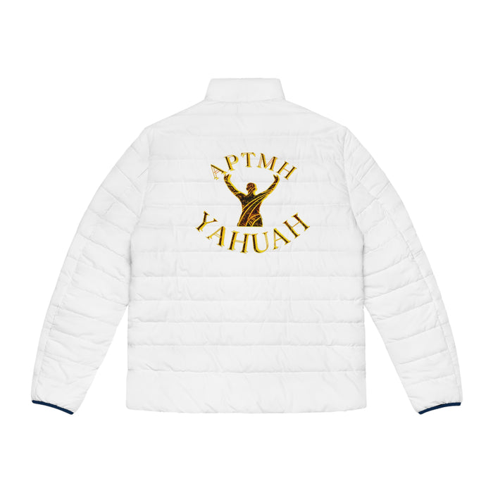 All Praise The Most High Yahuah (01–01) | Men's Puffer Jacket | White