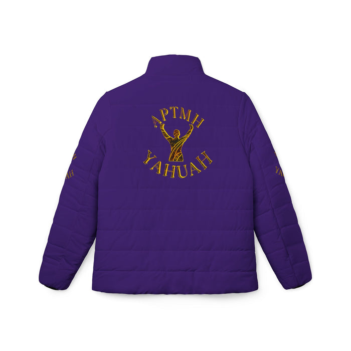 All Praise The Most High Yahuah (01–01) | Women's Puffer Jacket | Purple