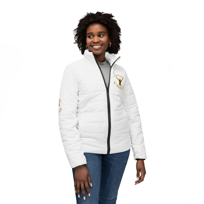 All Praise The Most High Yahuah (01–01) | Women's Puffer Jacket | White