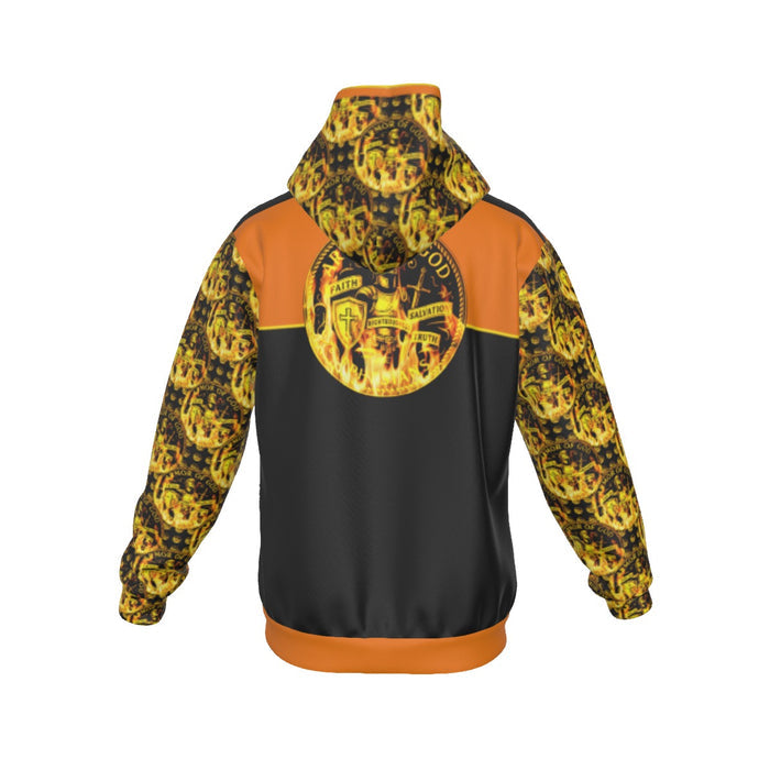 ARMOR OF GOD (01) | Men's Sherpa Fleece Zip Hoodie