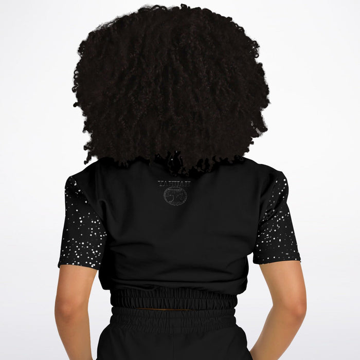 Call Heaven | Fashion Triblend Cropped Short-Sleeve Sweatshirt