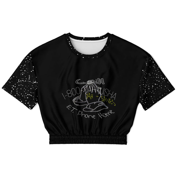 Call Heaven | Fashion Triblend Cropped Short-Sleeve Sweatshirt