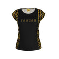 Camo Yahuah (02): Woven in Gold | Loose-Fit Cap-Sleeve T-Shirt