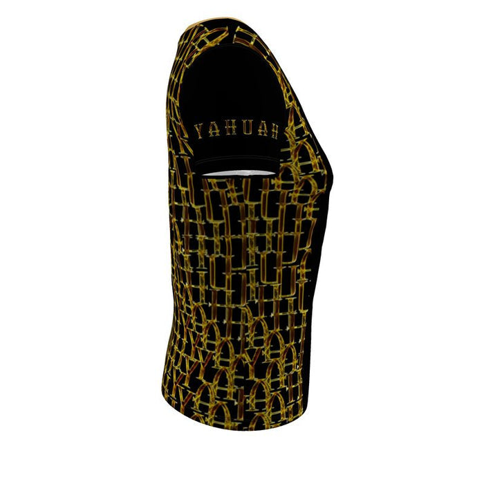 Camo Yahuah (02): Woven in Gold | Scoop-Neck T-Shirt
