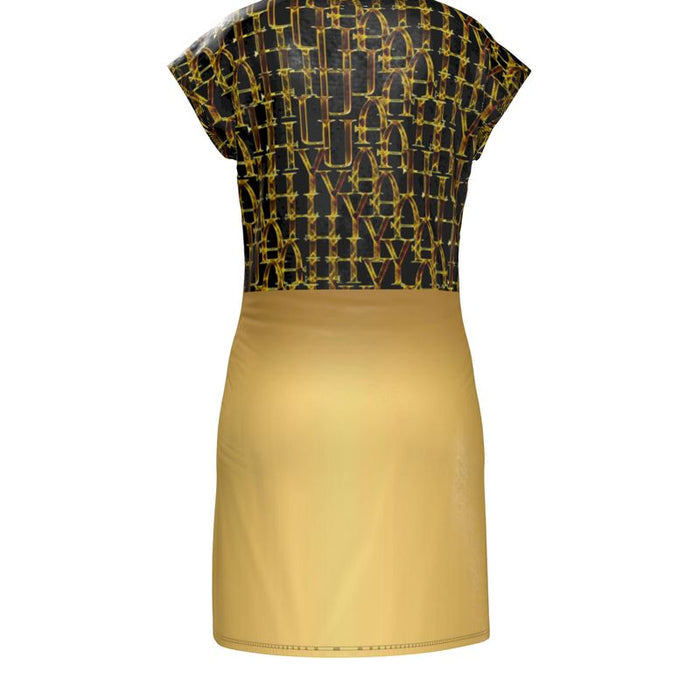 Camo Yahuah (02): Woven in Gold | Tunic T-Shirt Dress