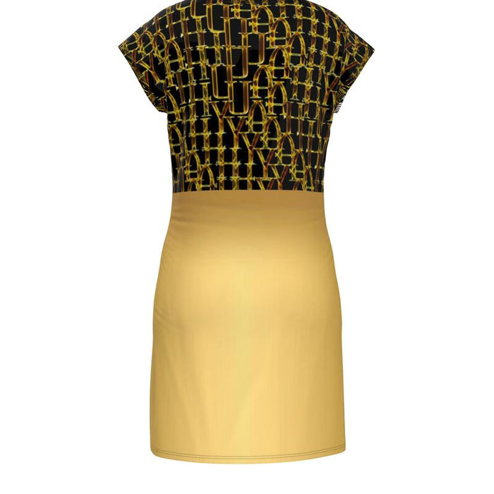 Camo Yahuah (02): Woven in Gold | Tunic T-Shirt Dress