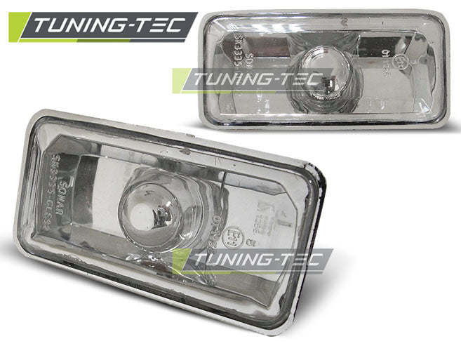 Clignotant latéral chromé compatible avec VW Golf / Vento / Seat Ibiza / Cordoba
