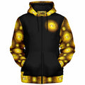 Creator Yahuah (01–02): Sun, Earth & Fire | Unisex Microfleece Zip Hoodie