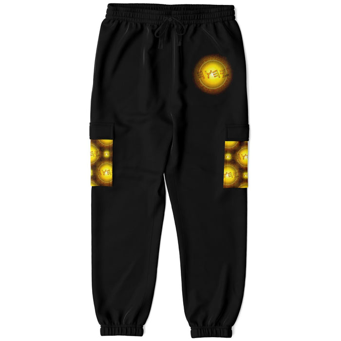 Creator Yahuah (01–02): Sun, Earth & Fire | Unisex Triblend Fleece Cargo Joggers