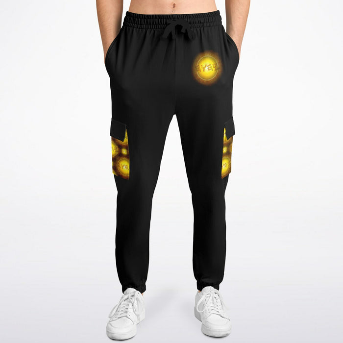 Creator Yahuah (01–02): Sun, Earth & Fire | Unisex Triblend Fleece Cargo Joggers