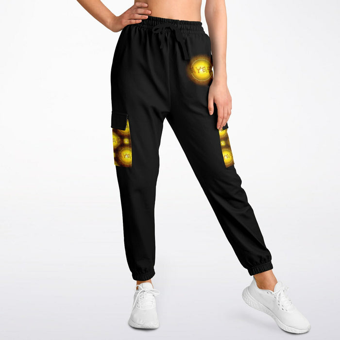 Creator Yahuah (01–02): Sun, Earth & Fire | Unisex Triblend Fleece Cargo Joggers