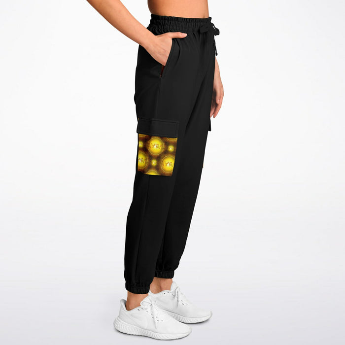 Creator Yahuah (01–02): Sun, Earth & Fire | Unisex Triblend Fleece Cargo Joggers