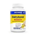 A bottle of Enzymedica DairyAssist Chewable tablets for digestion support.