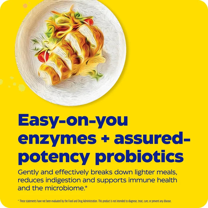 advertisement for digest basic probiotics, easy on you