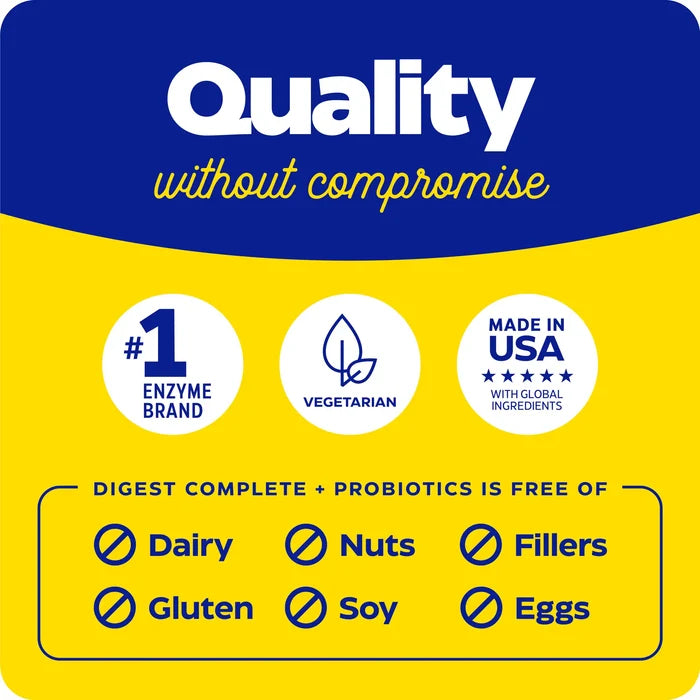 quality without compromise with digest complete probiotics