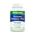 A bottle of Enzyme Defense Pro supplements with 60 capsules, manufactured by Enzyme Science, for immune support.