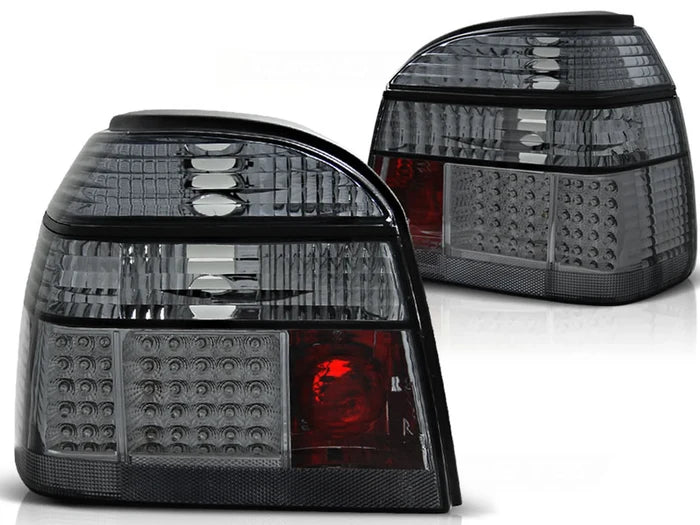 Feux arrière à LED fumés compatibles avec VW Golf 3 09.91-08.97