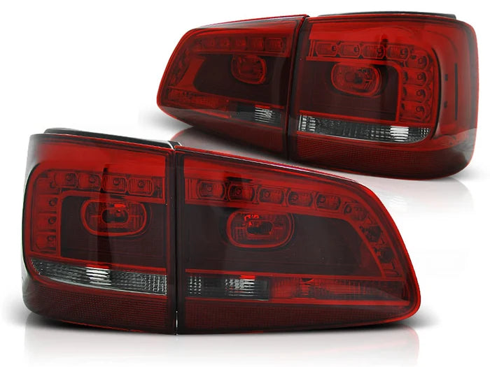Feux arrière à LED fumés rouges compatibles avec VW Touran 08.10-