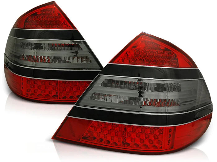 Feux arrière à LED rouge fumé compatibles avec Mercedes W211 Classe E 03.02-04.06