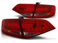 Feux arrière à LED rouges et blancs compatibles avec Audi A4 B8 berline (2008-2011)