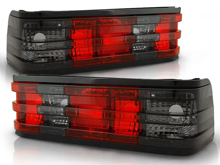 Feux arrière fumés rouges compatibles avec Mercedes W201 190 (1982-1993)