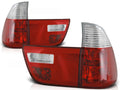 Feux arrière rouge et blanc compatibles avec BMW X5 E53 09.99-06