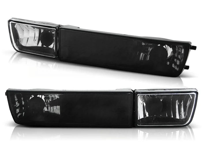 Feux de Clignotants avant avec antibrouillards noirs compatibles VW Golf 3 / Vento