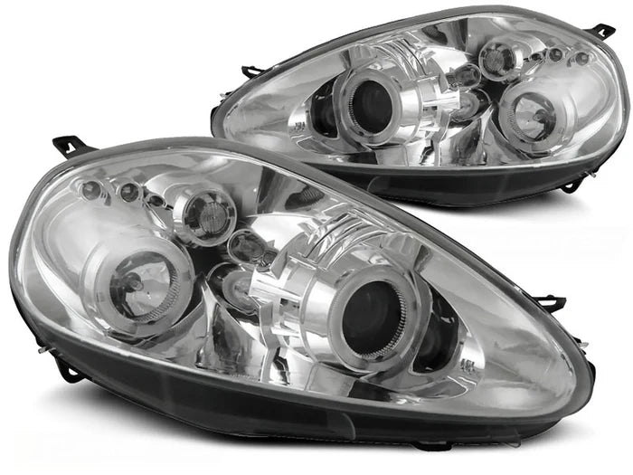 FIAT GRANDE PUNTO 09.05-08 ANGEL EYES CHROME