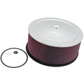 Filtre à air rond K&N - Bride de 7-5/16", diamètre de 14", hauteur de 7-1/2" (60-1255) - 60-1255