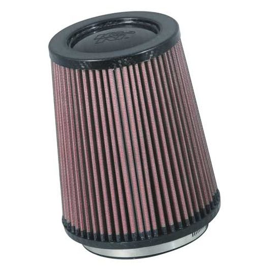 Filtre à air universel K&N - Dessus en fibre de carbone - 4-1/4" FLG, 5-7/8" B, 4-1/2" T, 6-3/4" H (RP-5167) - RP-5167
