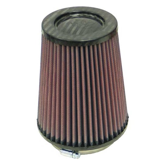 Filtre à air universel K&N - Dessus en fibre de carbone - 4"FLG, 5-3/8"B, 4"T, 6-1/2"H (RP-4980) - RP-4980
