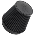 Filtre à air universel K&N à fixation par collier - 6"FLG, 7-1/2"B, 5-1/4"T; 6"H (RU-3102HBK) - RU-3102HBK