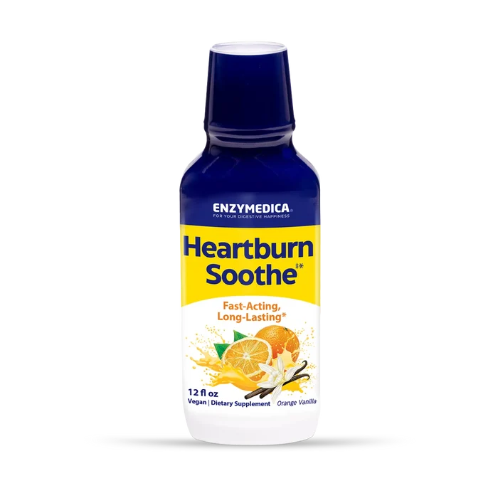 Enzymedica Heartburn Soothe bottle on a white background