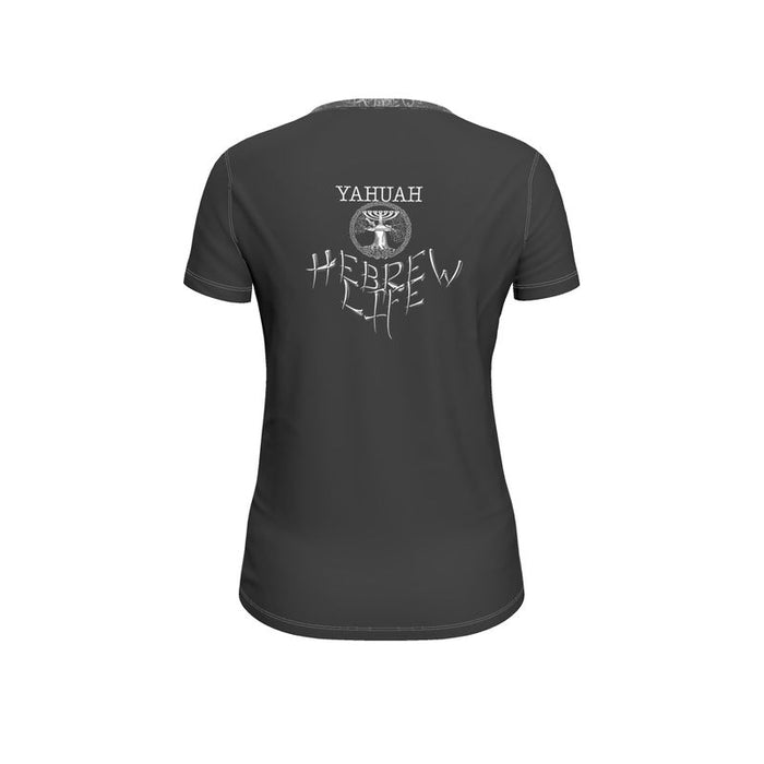 Hebrew Life (01–01) | Women's V-Neck Jersey T-Shirt