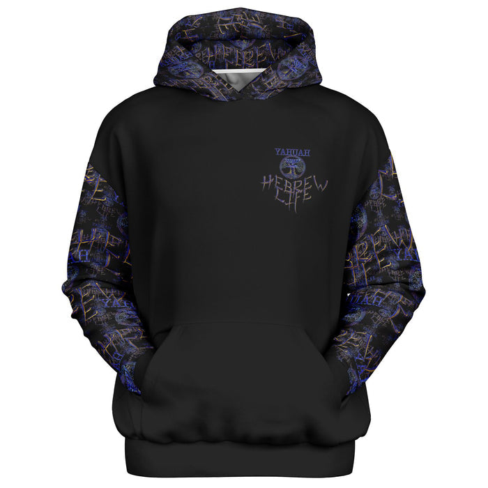 Hebrew Life (01–02) | Unisex Heavyweight Oversized Fleece Hoodie