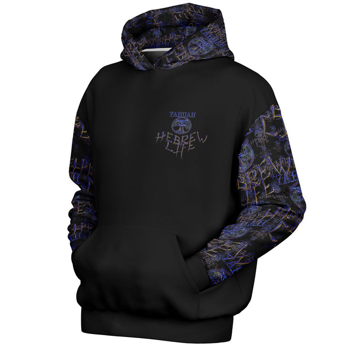 Hebrew Life (01–02) | Unisex Heavyweight Oversized Fleece Hoodie