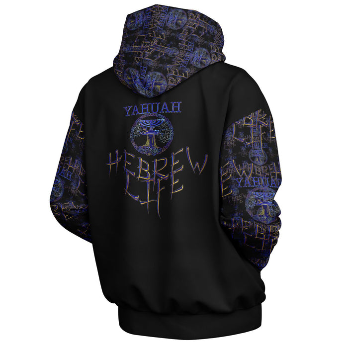 Hebrew Life (01–02) | Unisex Heavyweight Oversized Fleece Hoodie