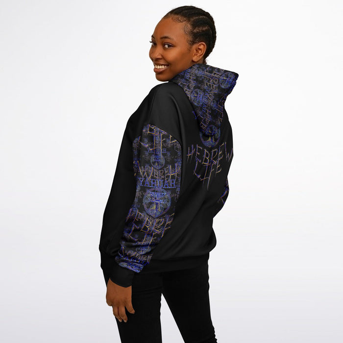 Hebrew Life (01–02) | Unisex Heavyweight Oversized Fleece Hoodie