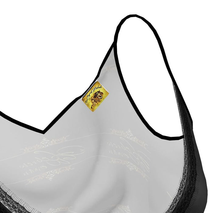 Hebrew Woman (01): Refined in Gold, Rooted in Strength | Lace-Trim Cami