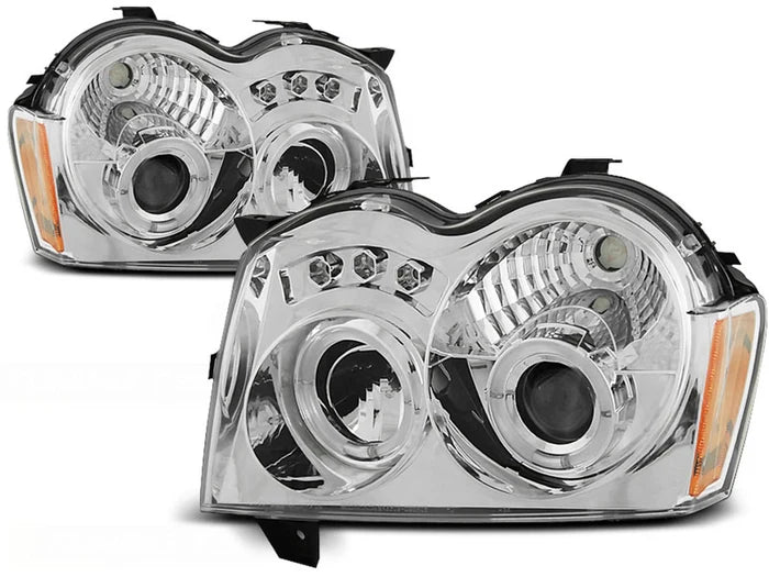 JEEP GRAND CHEROKEE 05-08 ANGEL EYES CHROMÉ