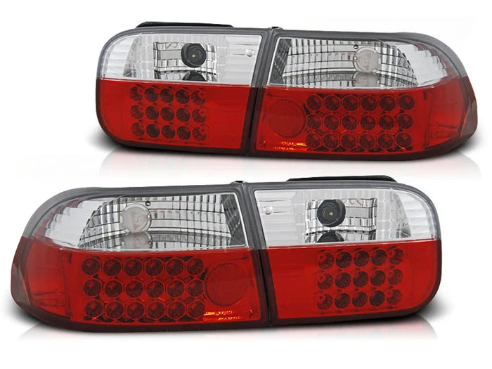 LED ROUGE ET BLANCHE POUR HONDA CIVIC 09.91-08.95 2D/4D