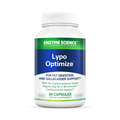A bottle of Lypo Optimize dietary supplement with 90 capsules, designed for fat digestion and gallbladder support.