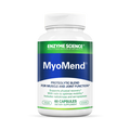 A bottle of MyoMend dietary supplement by Enzyme Science, with 60 capsules for muscle and joint function support.