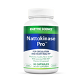 A bottle of Nattokinase Pro dietary supplement by Enzyme Science, containing 60 capsules for circulation and heart health.