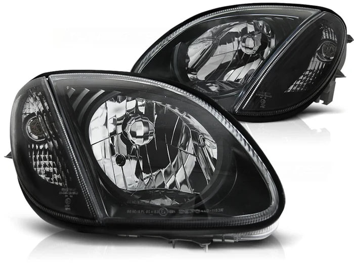 Phares noirs compatibles avec Mercedes R170 SLK 04.96-04